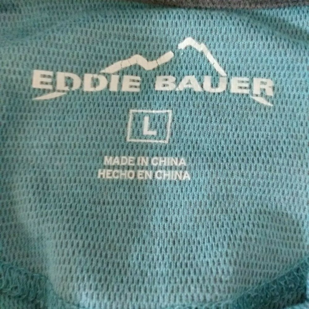 Mens Eddie Bauer Short Sleeve Polo Shirt Large - Picture 3 of 6